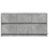 Mueble de TV LED madera ingeniería gris hormigón 100x34x50