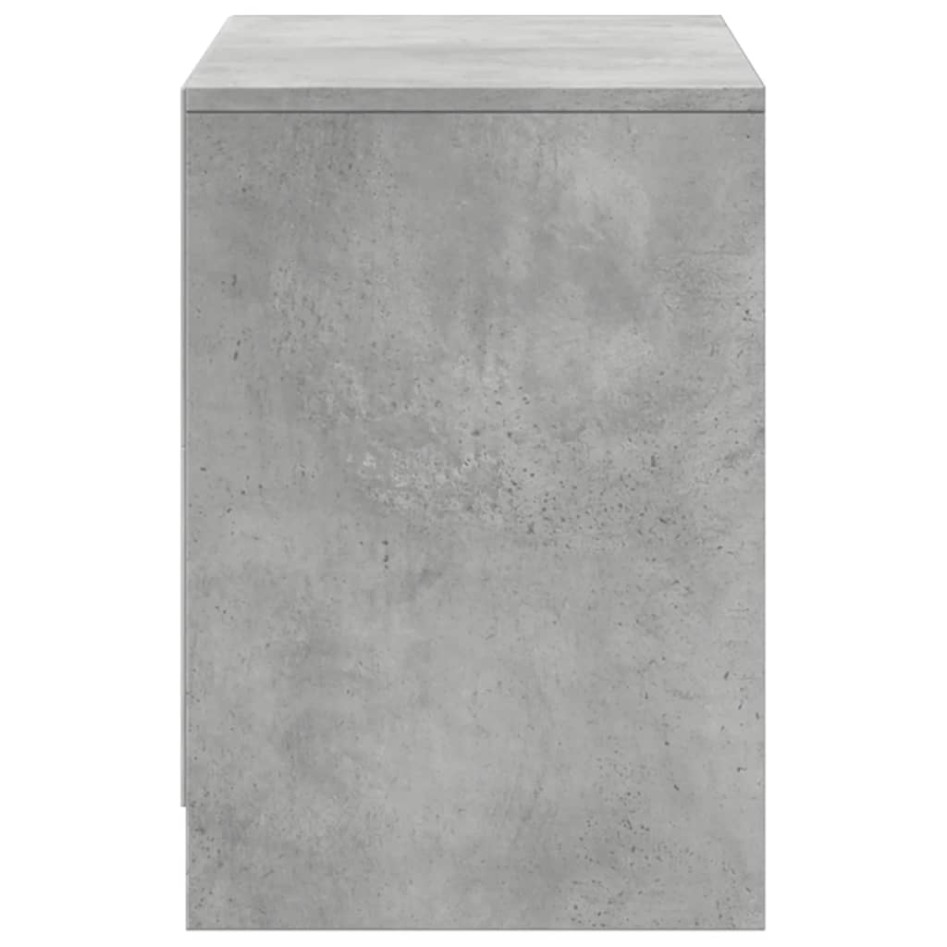 Mueble de TV LED madera ingeniería gris hormigón 100x34x50