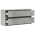 Mueble de TV LED madera ingeniería gris hormigón 100x34x50