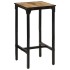 Set de mesa alta y taburetes 3 pzas madera maciza mango y