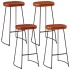 Set de mesa alta y taburetes 5 pzas madera maciza mango y