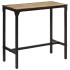 Set de mesa alta y taburetes 5 pzas madera maciza mango y