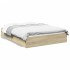 Cama con cajones madera ingeniería roble Sonoma 140x200