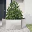Jardinera hexagonal de acero inoxidable 138x120x45 cm