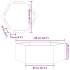 Jardinera hexagonal de acero inoxidable 138x120x45