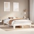Estructura de cama sin colchón madera maciza de pino 160x200