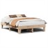 Estructura de cama sin colchón madera de pino blanco 150x200