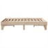 Estructura de cama sin colchón madera de pino blanco 150x200