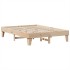 Estructura de cama sin colchón madera de pino blanco 150x200