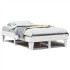 Estructura de cama sin colchón madera de pino blanca 120x200