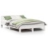 Estructura de cama sin colchón madera de pino blanca 150x200