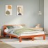 Estructura de cama sin colchón madera maciza marrón 120x190