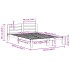 Estructura de cama sin colchón madera maciza marrón 120x190
