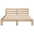 Estructura de cama sin colchón madera maciza de pino 120x190