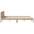 Estructura de cama sin colchón madera maciza de pino 120x190