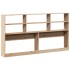 Cabecero de cama con almacenaje madera maciza de pino 200