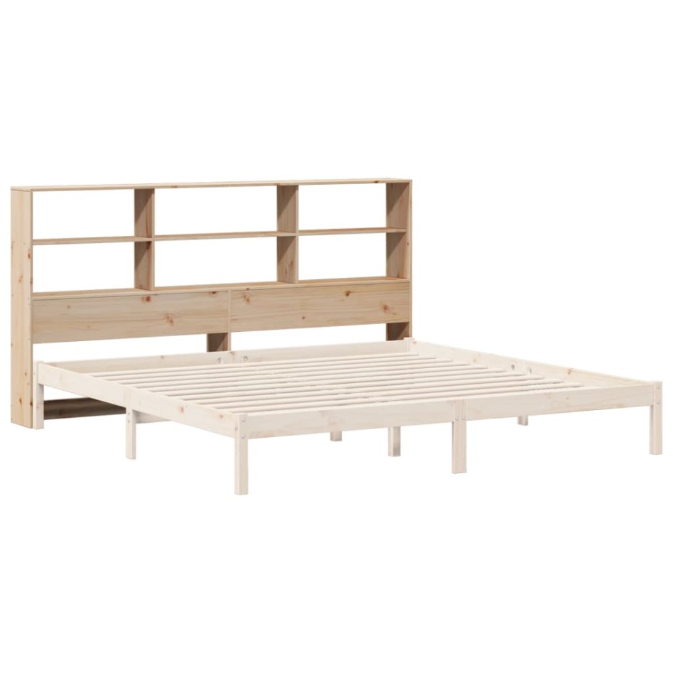 Cabecero de cama con almacenaje madera maciza de pino 200