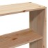 Cabecero de cama con almacenaje madera maciza de pino 200