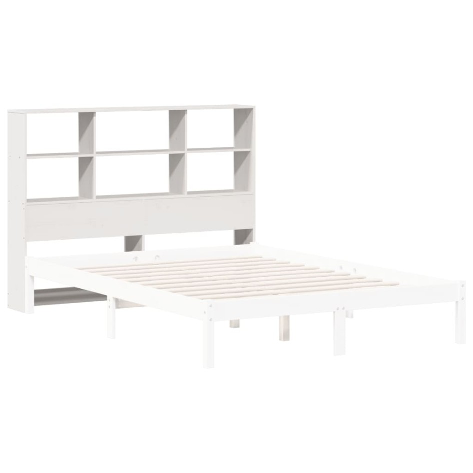 Cabecero de cama almacenaje madera maciza pino blanco 160