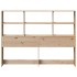 Cabecero de cama con almacenaje madera maciza de pino 140