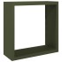 Leñero de acero verde 100x40x100