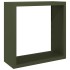 Leñero de acero verde 100x40x100