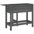 Jardinera con tapa plegable madera maciza de pino