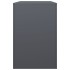 Leñero de acero gris antracita 100x40x60
