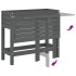 Jardinera con tapa plegable madera maciza de pino