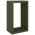 Leñero de acero verde 60x40x100