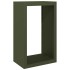 Leñero de acero verde 60x40x100