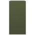 Leñero de acero verde 60x40x80