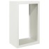 Leñero de acero blanco 60x40x100