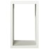 Leñero de acero blanco 60x40x100