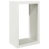 Leñero de acero blanco 60x40x100