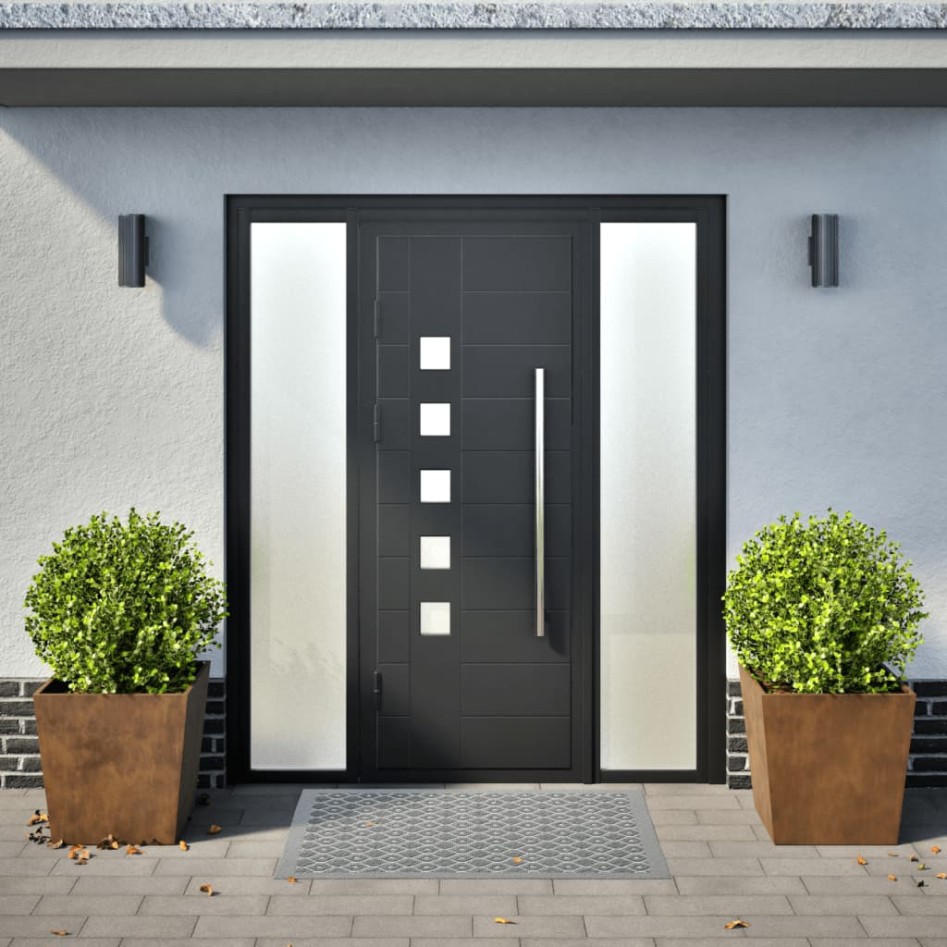 Jardineras 2 unidades acero oxidado 50x50x50