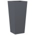 Jardineras hexagonales 2 uds acero antracita 35x35x75