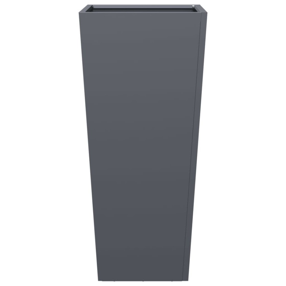 Jardineras hexagonales 2 uds acero antracita 35x35x75