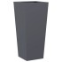 Jardineras hexagonales 2 uds acero antracita 35x35x75