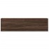 Mueble de TV de pared con luces LED marrón roble 140x31x38
