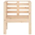 Sillas de jardín 2 uds madera maciza pino 61,5x53x71