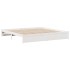 Cama con estantería sin colchón madera maciza blanca 200x200