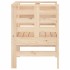 Sillas de jardín 2 uds madera maciza pino 61,5x53x71