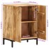 Aparador de madera maciza de mango 53x35x72