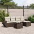 Set sofás de jardín 6 piezas y cojines ratán sintético