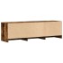 Mueble de TV LED madera ingeniería roble ahumado 140x34x40