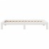 Estructura de cama sin colchón madera maciza blanca 90x190