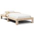 Estructura de cama sin colchón madera maciza de pino 90x200