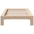 Estructura de cama sin colchón madera maciza de pino 90x200