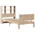 Cama con estantería sin colchón madera maciza de pino